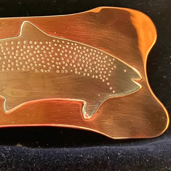 Fish Barrette Copper & Silver - Picture 2 of 5